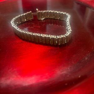 Sterling silver tennis bracelet